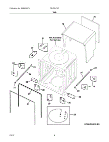 07 - Tub parts for Frigidaire Dishwasher FGHD2472PB0 / from AppliancePartsPros.com