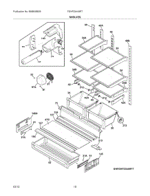 09 - Shelves parts for Frigidaire Refrigerator FGHF2344MF7 / from AppliancePartsPros.com