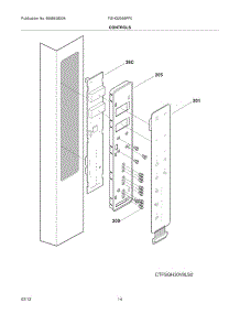 13 - Controls parts for Frigidaire Refrigerator FGHG2366PF0 / from AppliancePartsPros.com