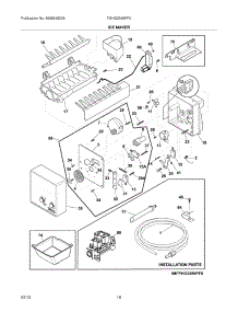 15 - Ice Maker parts for Frigidaire Refrigerator FGHG2366PF0 / from AppliancePartsPros.com
