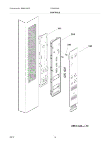 13 - Controls parts for Frigidaire Refrigerator FGHN2844LE9 / from AppliancePartsPros.com