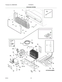 11 - Cooling System parts for Frigidaire Refrigerator FGHN2844LEA / from AppliancePartsPros.com