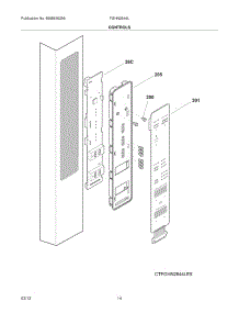 13 - Controls parts for Frigidaire Refrigerator FGHN2844LFA / from AppliancePartsPros.com