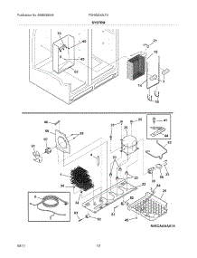 13 - System parts for Frigidaire Refrigerator FGHS2342LF3 / from AppliancePartsPros.com