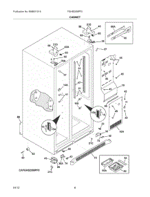 07 - Cabinet parts for Frigidaire Refrigerator FGHS2355PF0 / from AppliancePartsPros.com