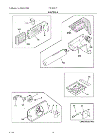 11 - Controls parts for Frigidaire Refrigerator FGHS2631PE0 / from AppliancePartsPros.com