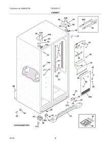 07 - Cabinet parts for Frigidaire Refrigerator FGHS2631PF0 / from AppliancePartsPros.com
