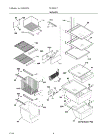 09 - Shelves parts for Frigidaire Refrigerator FGHS2631PP0 / from AppliancePartsPros.com