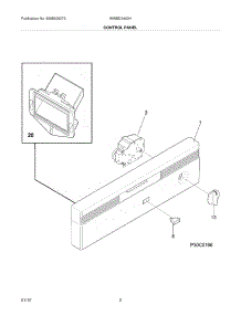 03 - Control Panel parts for Frigidaire Dishwasher WWBD2400HB2A / from AppliancePartsPros.com