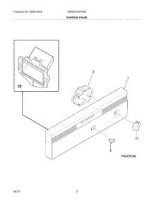 03 - Control Panel parts for Frigidaire Dishwasher WWBD2400HW3A / from AppliancePartsPros.com