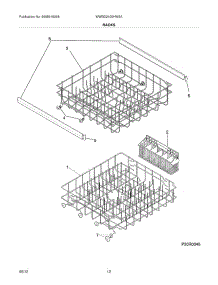 13 - Racks parts for Frigidaire Dishwasher WWBD2400HW3A / from AppliancePartsPros.com