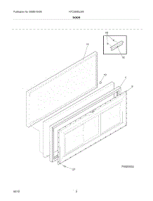 03 - Door parts for Frigidaire Freezer KFC09M3LW5 / from AppliancePartsPros.com