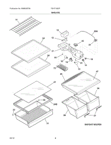 07 - Shelves parts for Frigidaire Refrigerator FGHT1832PE0 / from AppliancePartsPros.com