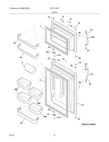03 - Doors parts for Frigidaire Refrigerator FGHT1832PE1 / from AppliancePartsPros.com