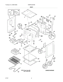 05 - Body parts for Frigidaire Range WWEF3005XWB / from AppliancePartsPros.com