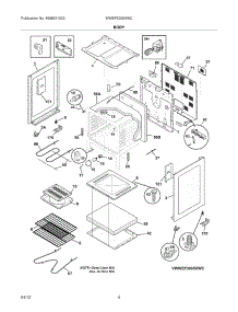 05 - Body parts for Frigidaire Range WWEF3005XWC / from AppliancePartsPros.com
