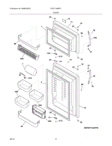 03 - Doors parts for Frigidaire Refrigerator FGHT1848PF1 / from AppliancePartsPros.com