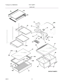 07 - Shelves parts for Frigidaire Refrigerator FGHT1848PF1 / from AppliancePartsPros.com