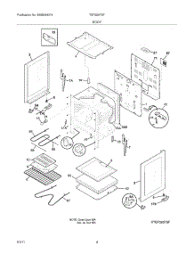 05 - Body parts for Frigidaire Range TEF326FSF / from AppliancePartsPros.com