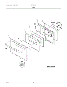 09 - Door parts for Frigidaire Range TEF326FSF / from AppliancePartsPros.com