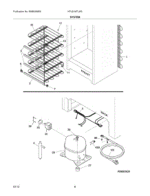 07 - System parts for Frigidaire Freezer KFU21M7LW3 from AppliancePartsPros.com