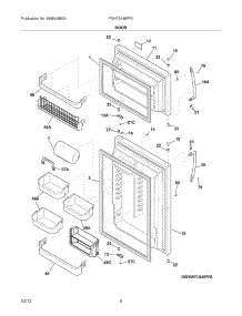 03 - Doors parts for Frigidaire Refrigerator FGHT2148PF0 / from AppliancePartsPros.com