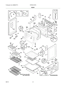 07 - Body parts for Frigidaire Range FGIF3061NFA / from AppliancePartsPros.com