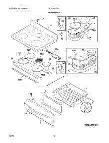09 - Top / Drawer parts for Frigidaire Range FGIF3061NFA / from AppliancePartsPros.com