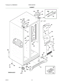 07 - Cabinet parts for Frigidaire Refrigerator WWSC2323NE1 / from AppliancePartsPros.com