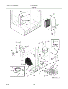 13 - System parts for Frigidaire Refrigerator WWSC2323NE1 / from AppliancePartsPros.com