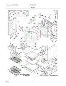 07 - Body parts for Frigidaire Range FGIF3061NFB / from AppliancePartsPros.com