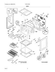 05 - Body parts for Frigidaire Range TEF351EWN / from AppliancePartsPros.com