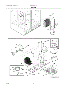 13 - System parts for Frigidaire Refrigerator WWSS2601NE1 / from AppliancePartsPros.com
