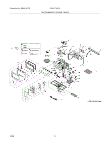 03 - Spare Parts parts for Frigidaire Microwave PLMV178HCA / from AppliancePartsPros.com