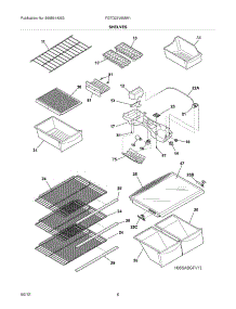 07 - Shelves parts for Frigidaire Refrigerator FGTD23V6MW1 / from AppliancePartsPros.com