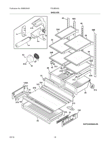09 - Shelves parts for Frigidaire Refrigerator FGUB2642LP9 / from AppliancePartsPros.com