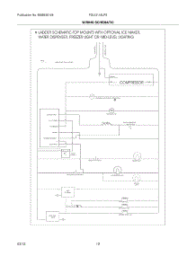 12 - Wiring Schematic parts for Frigidaire Refrigerator FGUI2149LP5 / from AppliancePartsPros.com