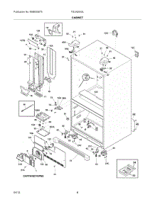 07 - Cabinet parts for Frigidaire Refrigerator FGUN2642LE8 / from AppliancePartsPros.com