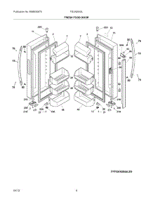 05 - Fresh Food Doors parts for Frigidaire Refrigerator FGUN2642LF8 / from AppliancePartsPros.com