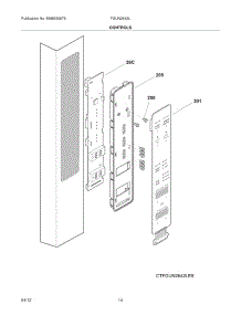 13 - Controls parts for Frigidaire Refrigerator FGUN2642LF8 / from AppliancePartsPros.com