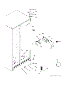 06 - Fresh Food Section parts for Ge Refrigerator A4425GDTBBB / from AppliancePartsPros.com