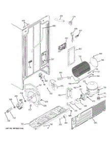 08 - Sealed System & Mother Board parts for Ge Refrigerator A4425GDTBBB / from AppliancePartsPros.com