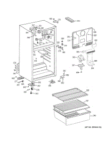 02 - Cabinet parts for Ge Refrigerator A3316ABSDRWW / from AppliancePartsPros.com