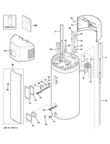 02 - Body Parts parts for Ge Water Heater GEH50DNSRSA / from AppliancePartsPros.com