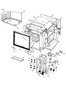 02 - Section2 parts for Ge Range JHP56GXC1 / from AppliancePartsPros.com