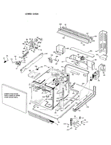 02 - Lower Oven parts for Ge Oven JK29X08 / from AppliancePartsPros.com