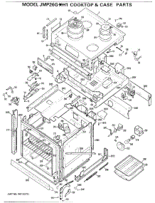 02 - Cooktop & Case Parts parts for Ge Range JMP26GXH1 / from AppliancePartsPros.com