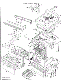 03 - Section3 parts for Ge Range JHP56XD1 / from AppliancePartsPros.com