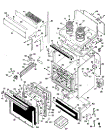 02 - Section2 parts for Ge Range JHP61GXH2 / from AppliancePartsPros.com