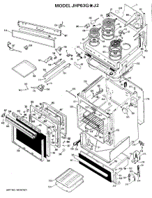03 - Section3 parts for Ge Range JHP63GXJ2 / from AppliancePartsPros.com
